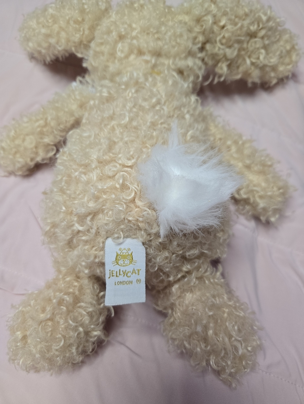 Jellycat Bashful Luxe Bunny Curly - Medium NWT Retired Rare - Picture 5 of 15